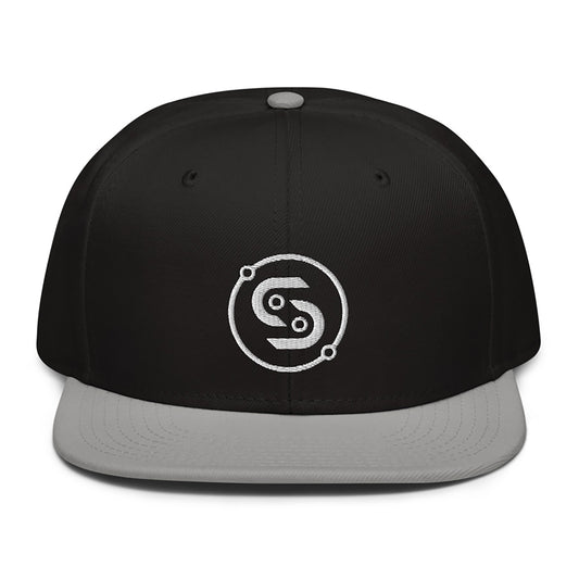 Flatbrim Hat [Front+Back Embroidered] - Grey