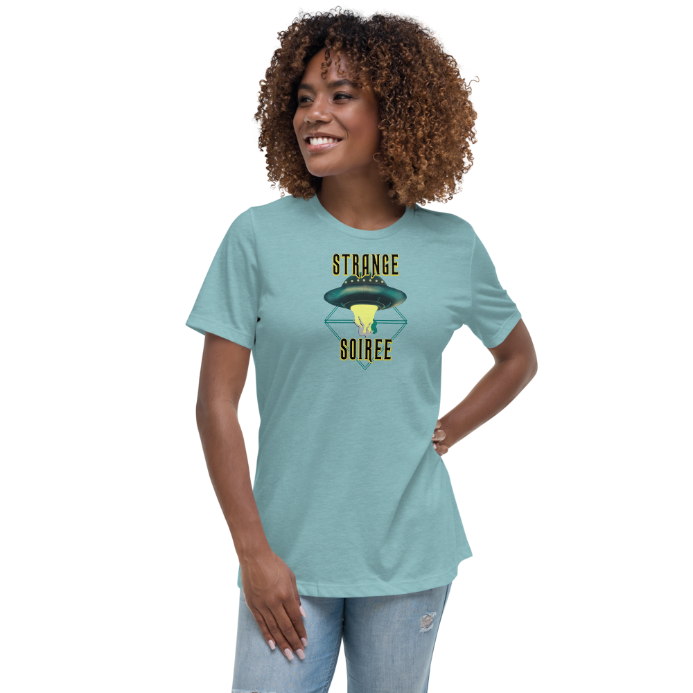 Strange Soiree: Women'd T-Shirt [light aqua]