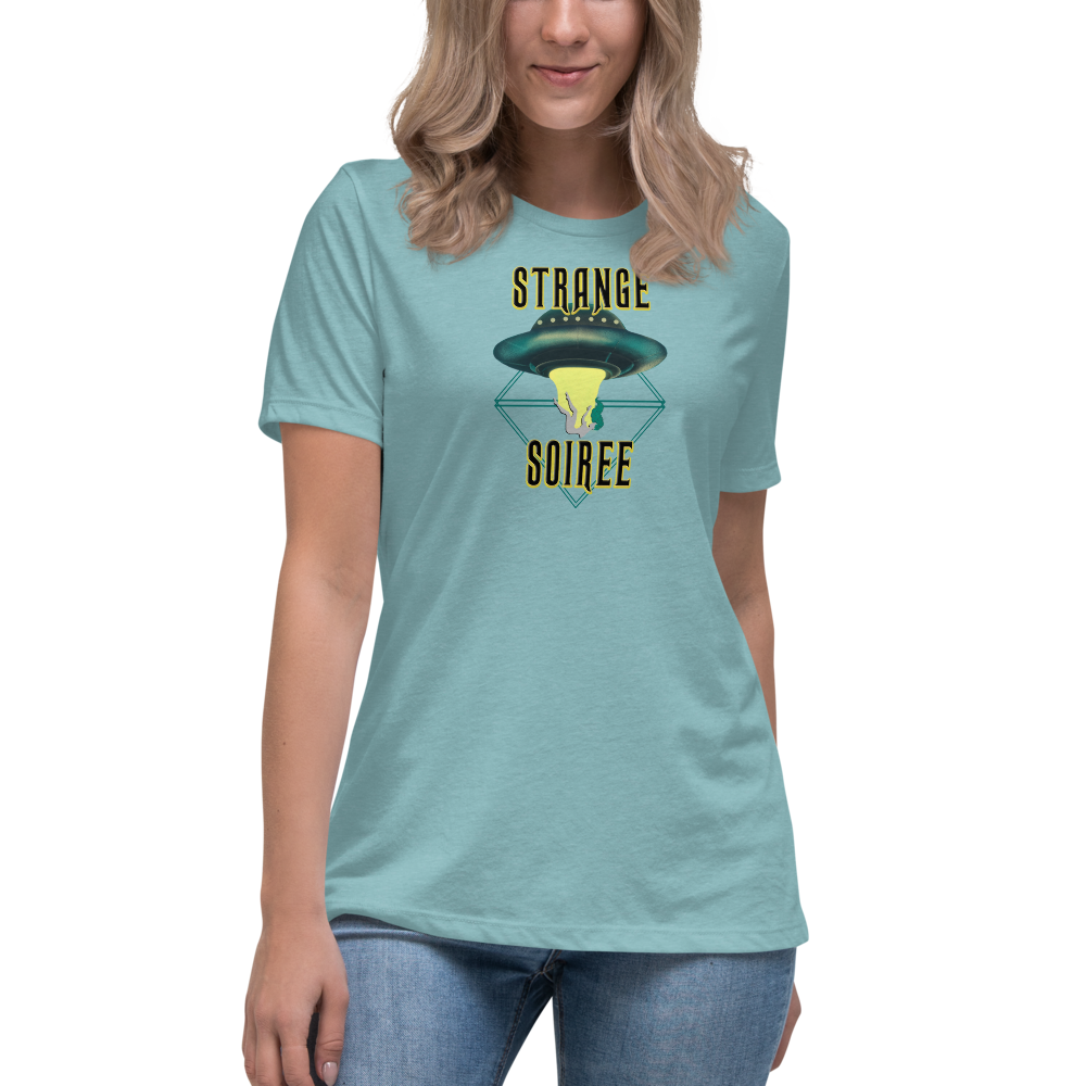 Strange Soiree: Women'd T-Shirt [light aqua]