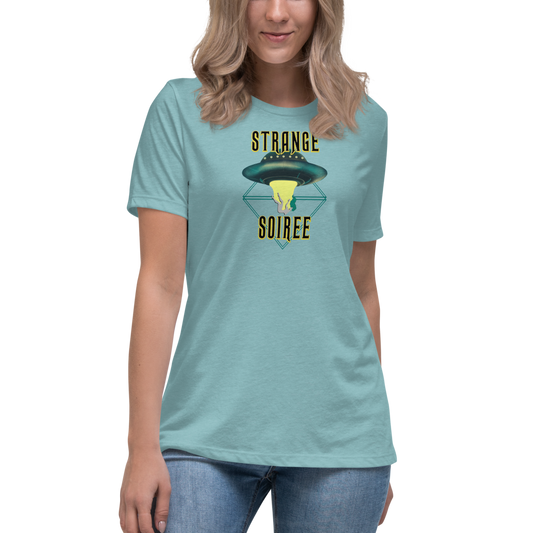 Strange Soiree: Women'd T-Shirt [light aqua]