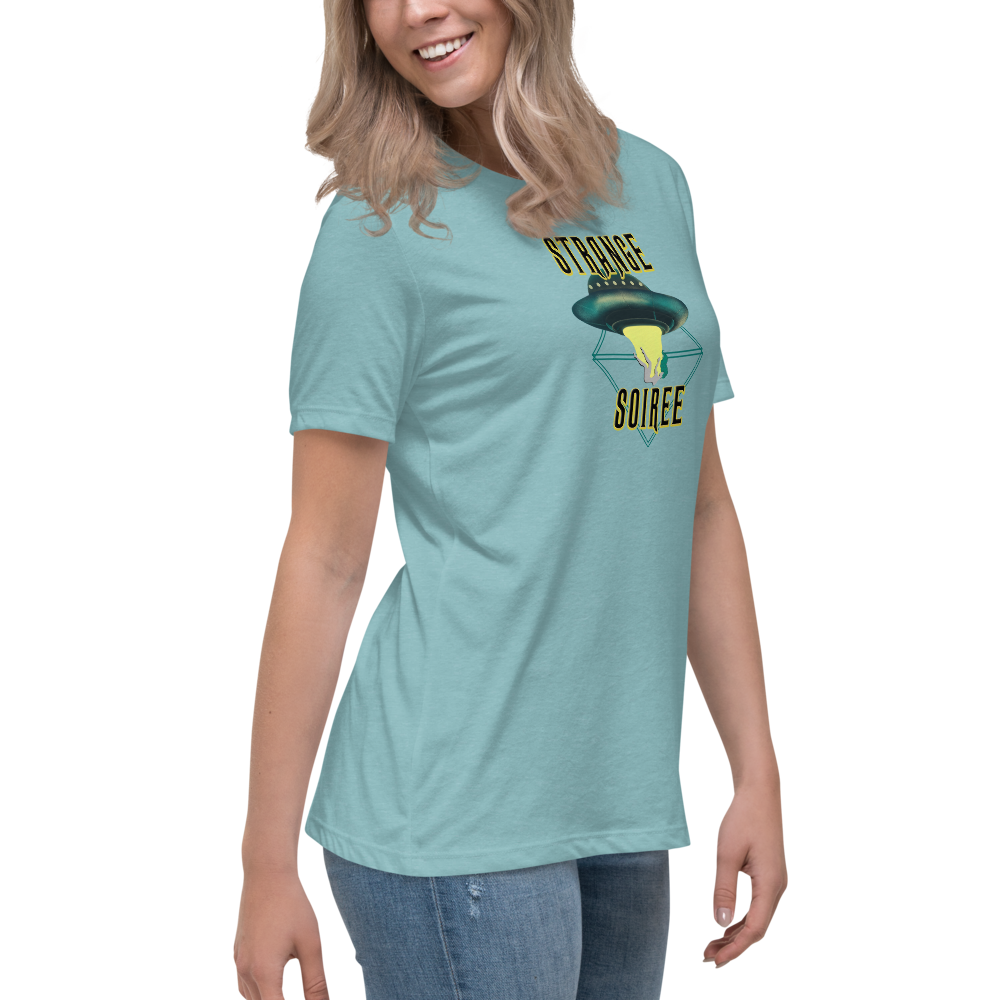 Strange Soiree: Women'd T-Shirt [light aqua]